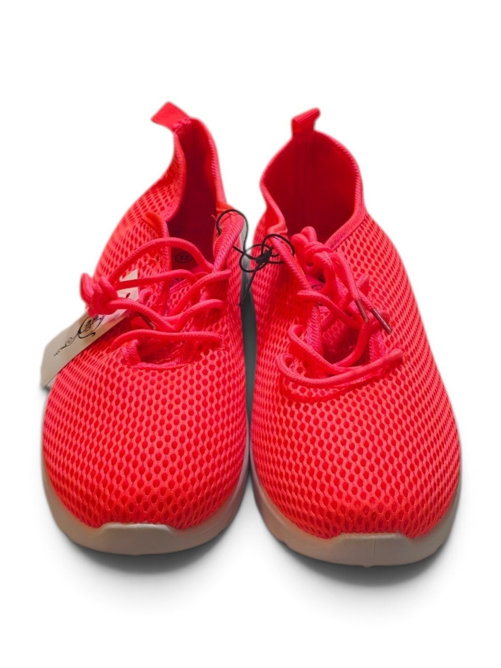 Women's Breathable Mesh Sneakers - Bright Red